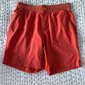 Men’s Lululemon THE SHORT 7” Orange size medium